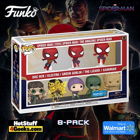 spiderman funko|spider man 8 pack funko.